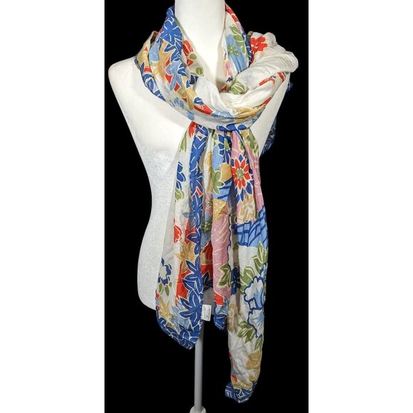 One Hundred Stars Floral Spring Shawl/Scarf - Picture 2 of 13